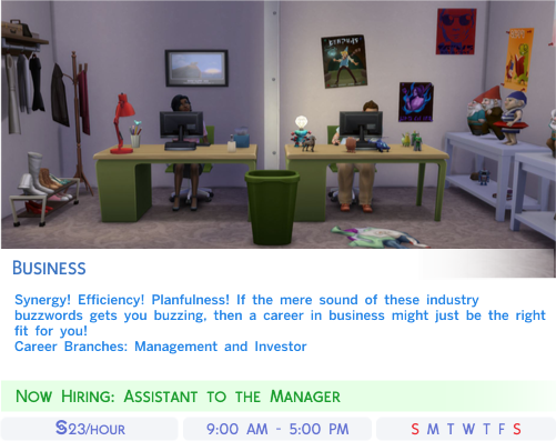sims 4 business career